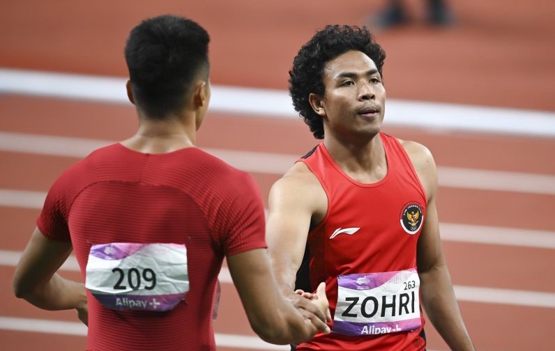 Tim Estafet 4 x 100  Indonesia Melaju ke Babak Final Asian Games